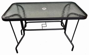 Τραπέζι Μεταλλικό Serefina Μαύρο 100x60x70cm