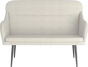 vidaXL Πάγκος Κρεμ 110x76x80 εκ. Βελούδινος