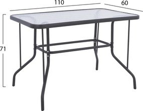 ΣΕΤ ΤΡΑΠΕΖΑΡΙΑΣ 5ΤΜΧ REDAN HM21223 ΤΡΑΠΕΖΙ & 4 ΠΟΛΥΘΡΟΝΕΣ ΣΕ ΓΚΡΙ