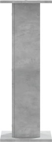 vidaXL Βάσεις Φυτών 2 τεμ. Γκρι Σκυρ. 30x30x80 εκ. Επεξεργασμένο Ξύλο