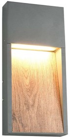 Φωτιστικό Τοίχου - Απλίκα Salmon 246960135 16x33cm Led 1200lm 11W 3000K Anthracite-Natural Trio Lighting