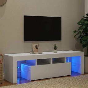 vidaXL Έπιπλο Τηλεόρασης με LED Λευκό 140 x 36,5 x 40 εκ.