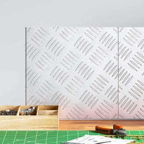 vidaXL Αλουμινένια πλακέτα με ραβδώσεις - 2 τεμάχια, Αντιολισθητικά, 30x30 εκ