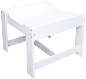Παιδικό Τραπέζι με 2 Καρέκλες Λευκό από MDF - Λευκό