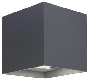 Απλίκα Φωτιστικό Τοίχου Led Marbella Big Squared H12 Φ12 Bot Lighting-MARBELLA20GQK-Ανθρακί MARBELLA20GQK