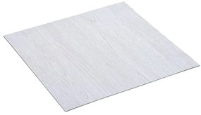 vidaXL Δάπεδο Αυτοκόλλητο Λευκό 5,11 μ² από PVC