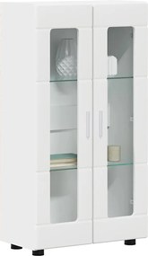 vidaXL Πλαϊνό γραφείο Λευκό 55,5 x 29 x 103 εκ Επεξεργασμένο ξύλο