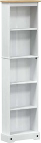 vidaXL Βιβλιοθήκη Λευκό 46 x 20 x 170 εκ. Στερεά ξυλεία πεύκου