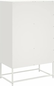 vidaXL Ντουλάπι Λευκό 68x39x111,5 εκ. από Χάλυβα