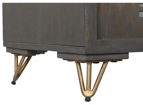 Τηλεόραση DKD Home Decor Μέταλλο Καφέ Ξύλο από Μάνγκο 160 x 40 x 50 cm