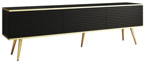 Έπιπλο Τηλεόρασης Oro P_ORO_BTV_Cz_MDF_GL 175x32x53cm Anthracite-Gold
