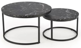 Uni 2 Τραπεζακι Σαλονιου Γκρι Μαρμαρο 120x60x45