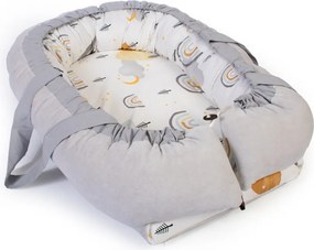 Φωλιά Ύπνου Dimcol Rainbow 01 White - Grey