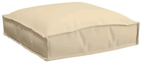 vidaXL Μαξιλάρι παλέτας για κάθισμα 4 pcs Μπεζ 40 x 40 x 8 εκ.