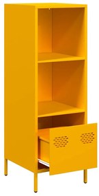 vidaXL Ντουλάπι Μουσταρδί 35x39x103,5 εκ. από Ατσάλι