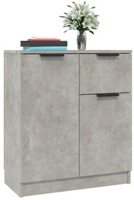 vidaXL Ντουλάπια 2 τεμ. Γκρι Σκυροδέματος 60x30x70 εκ. Επεξεργ. Ξύλο
