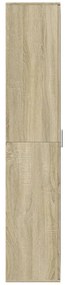 vidaXL Ντουλάπι Sonoma Δρυς 70x35x180 εκ. από Επεξεργασμένο Ξύλο