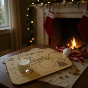 Δίσκος ξύλινος για τον Άγιο Βασίλη