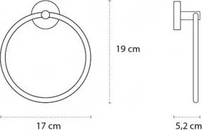Karag Uno Satine 122099 - Κρίκος Πετσετών