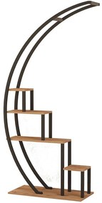 Ραφιέρα Δαπέδου Garden 835PUQ5015 85x35x180cm Pine-Black