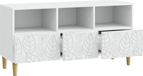 vidaXL Ντουλάπι TV 102 x 34,5 x 50 εκ. Λευκό Επεξεργασμένο Ξύλο