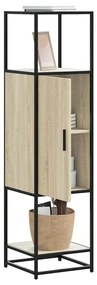 Highboard Sonoma Oak Κατασκευασμένο ξύλο και μέταλλο - Καφέ