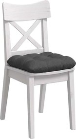 vidaXL Μαξιλάρια καθισμάτων 4 pcs Σκούρο Γκρι 40 x 40 cm