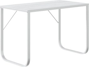 vidaXL Γραφείο Υπολογιστή Λευκό 110 x 60 x 73 εκ. από Μοριοσανίδα