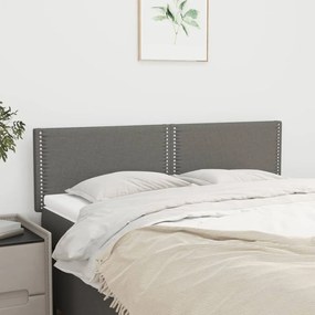 vidaXL Κεφαλάρια Σκ. Γκρι 144x5x78/88 εκ. Ύφασμα