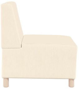 vidaXL Καθίσμα Σαλονιού Κρεμ 55 x 74 x 82 εκ. Βελούδο
