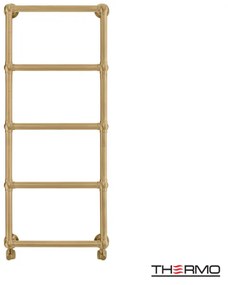 Thermo Adelphi Θερμαινόμενη πετσετοκρεμάστρα 115,2x49cm Brushed Gold ΔΕΝ ΠΕΡΙΛΑΜΒΑΝΤΟΝΤΑΙ ΔΙΑΚΟΠΤΕΣ &amp; ΑΝΤΙΣΤΑΣΕΙΣ