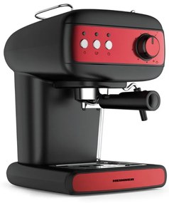 Heinner HEM-1100BKRD Μηχανή Espresso 850W Πίεσης 15bar Κόκκινη