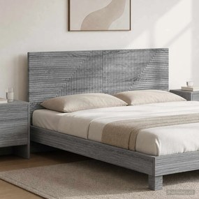 vidaXL Κεφαλάρι Τοίχου HAARLEM Γκρι Sonoma Επεξεργασμένο Ξύλο