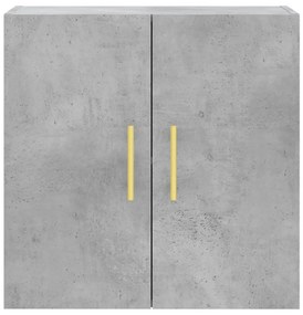 vidaXL Ντουλάπι Τοίχου Γκρι Σκυροδέματος 60x31x60 εκ. Επεξεργ. Ξύλο