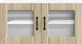 vidaXL Ραφιέρα τοίχου LUCCA Sonoma Δρυς 80 x 31 x 40 εκ