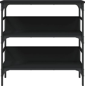 vidaXL Τραπέζι Κονσόλα Μαύρο 75 x 32 x 75 εκ. από Επεξεργ. Ξύλο