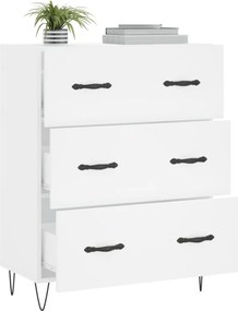vidaXL Ντουλάπι Λευκό 69,5 x 34 x 90 εκ. από Επεξεργασμένο Ξύλο