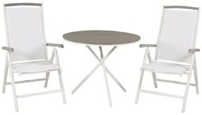 Σετ Τραπέζι και καρέκλες Dallas 2245, Polyξύλο, Μέταλλο, Ύφασμα | Epipla1.gr