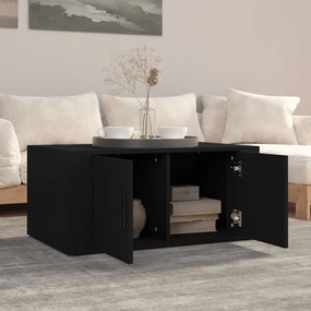 vidaXL Τραπεζάκι Σαλονιού Μαύρο 80x50x36 εκ. Επεξεργασμένο Ξύλο