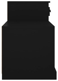 Παπουτσοθήκη Μαύρη 100 x 42 x 60 εκ. από Επεξεργασμένο Ξύλο - Μαύρο