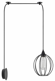 Φωτιστικό Τοίχου Adept 77-8895 50x20x300cm 1xE27 60W Black Homelighting