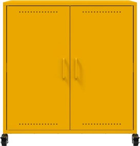 vidaXL Ντουλάπι Μουσταρδί 68x39x72 εκ. από Ατσάλι