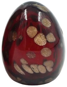 Πασχαλινό Διακοσμητικό Αυγό Τύπου Murano Κόκκινο-Χρυσό Royal Art 8εκ. EVE20B/RG
