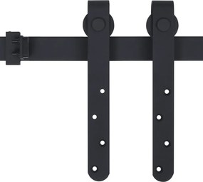 vidaXL Μηχανισμός Συρόμενης Πόρτας Μίνι 122 εκ. Ανθρακοχάλυβας