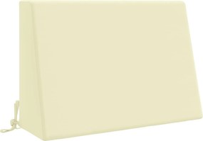 vidaXL Μαξιλάρι πλάτης SOEST 100% Πολυεστέρας Κρεμ 60 x 20 x 40 cm
