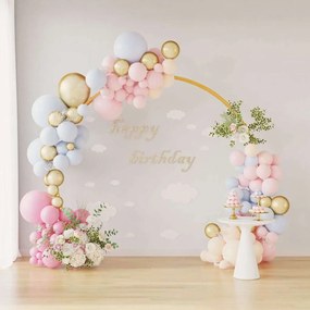 vidaXL Αψίδα Γάμου Χρυσό 220 x 45 x 200 εκ. Ατσάλι