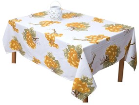 Τραπεζομάντηλο 611 Σταφύλια White Viopros 140X240 100% Cotton