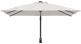 vidaXL Ομπρέλα Κήπου Μπεζ, Μαύρο 248.5 x 247.5 x 160 εκ.