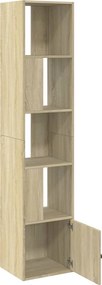 vidaXL Βιβλιοθήκη Sonoma Δρυς 40x36x189 εκ. από Επεξεργασμένο Ξύλο