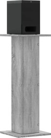 vidaXL Βάσεις Ηχείων 2 Τεμ. Γκρι Sonoma 30x30x80εκ. Επεξεργασμένο Ξύλο